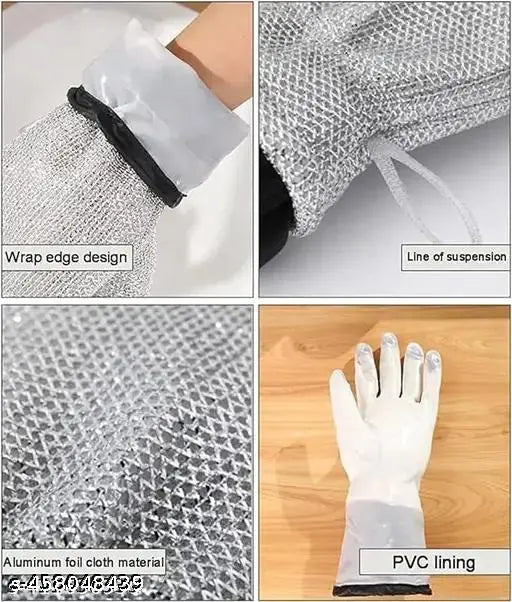 Heat-Resistant Dishwashing Gloves – Reusable Kitchen Cleaning Gloves