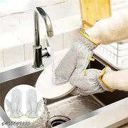 Heat-Resistant Dishwashing Gloves – Reusable Kitchen Cleaning Gloves