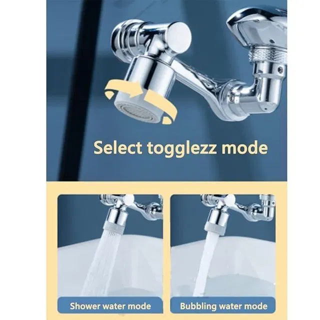 2-in-1 Splash Filter Kitchen Faucet Extension – Stainless Steel