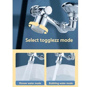 2-in-1 Splash Filter Kitchen Faucet Extension – Stainless Steel