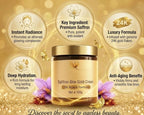 Saffron Glow Gold Cream 24K Radiance Formula – Hydrating Face Cream for Glowing, Smooth & Nourished Skin | 100g
