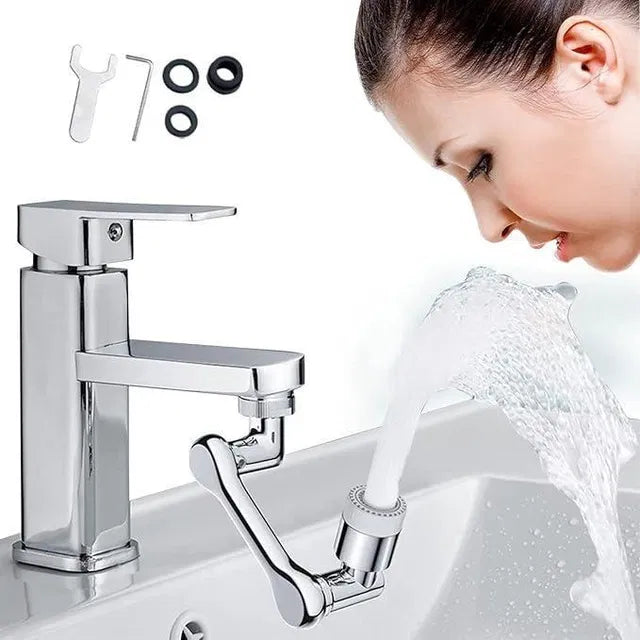 2-in-1 Splash Filter Kitchen Faucet Extension – Stainless Steel