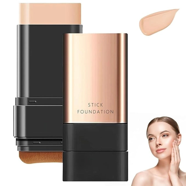 2-in-1 Glass Skin Foundation Stick – Buildable Coverage